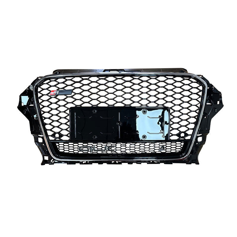 Audi A3/S3 8V RS3 Style Front Grille With Lower Frame-Chrome